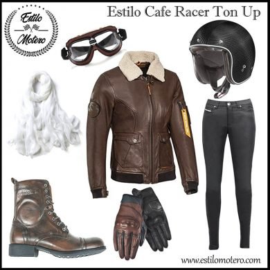 estilo motera cafe racer ton up para moteras