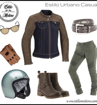 estilo urbano casual para moteras
