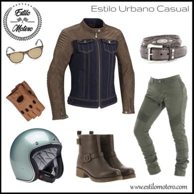 estilo urbano casual para moteras